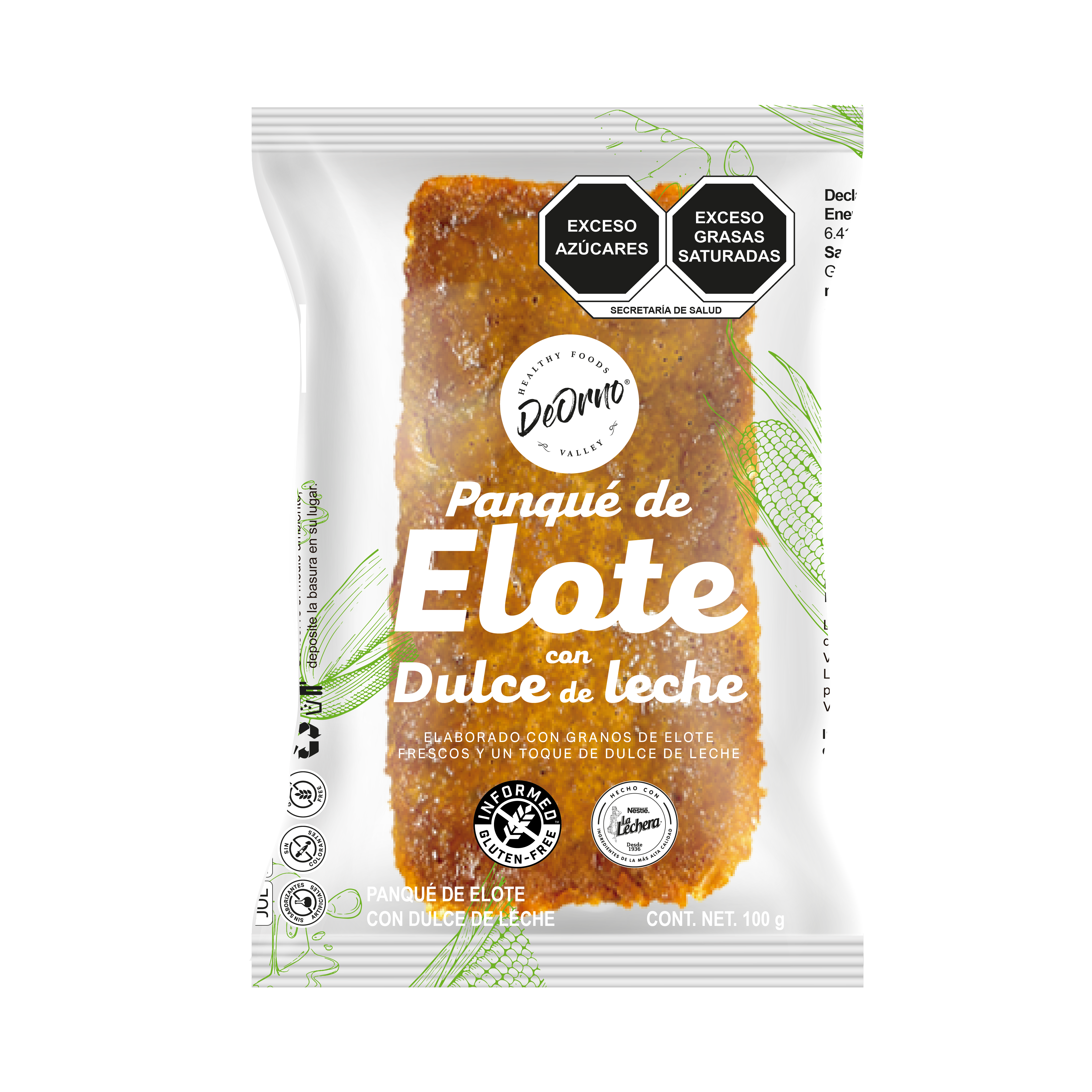 panque de elote con dulce de leche, sin gluten, panque sin gluten